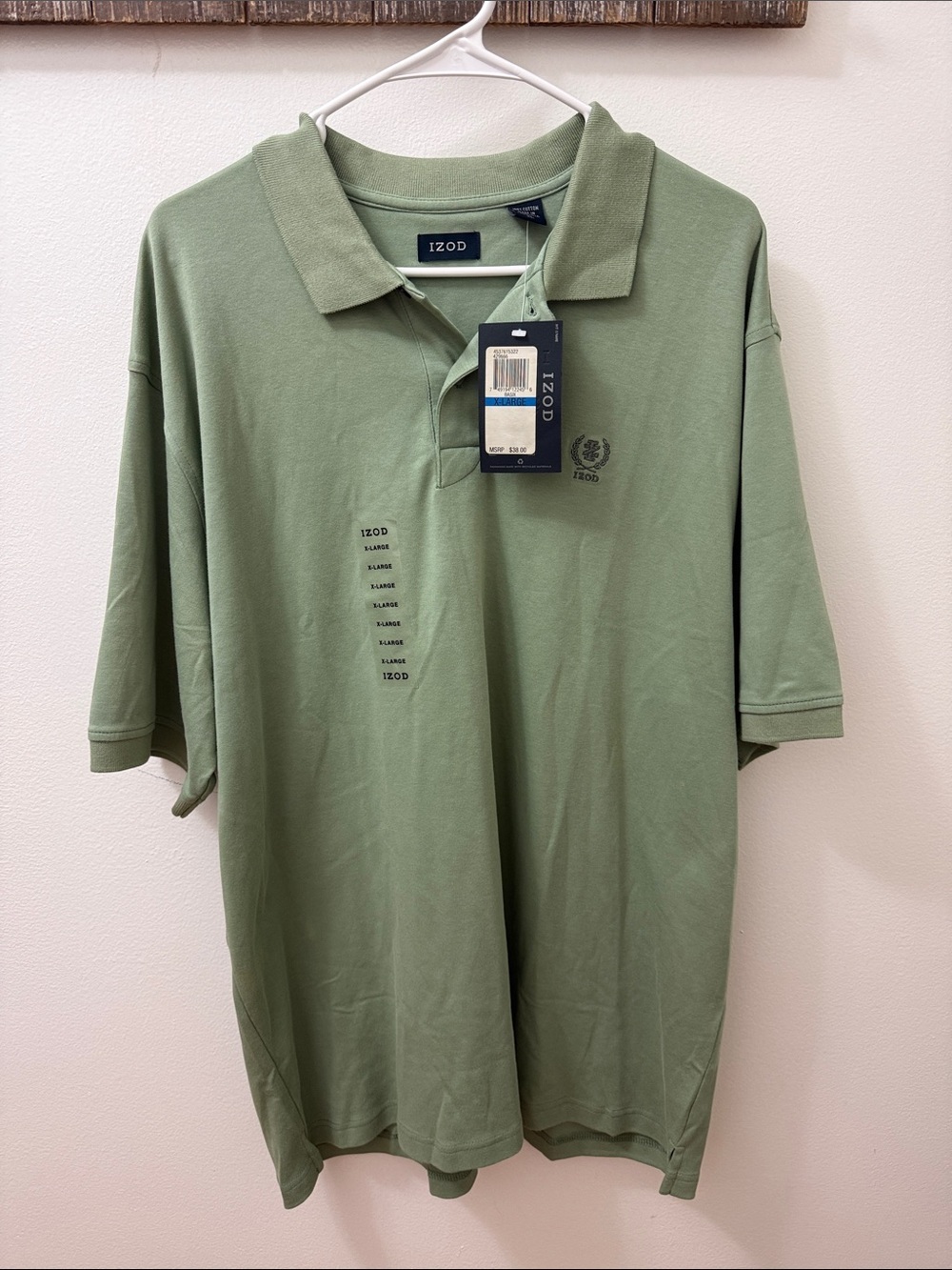 IZOD Men's Olive Green Polo Shirt